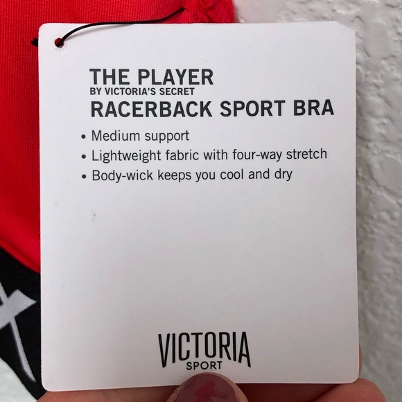 Victoria Sport Bra, size small petite, red - Picture 4 of 4